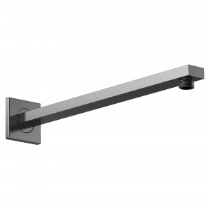 Wall-Mounted Square Shower Arm - Brushed Pewter