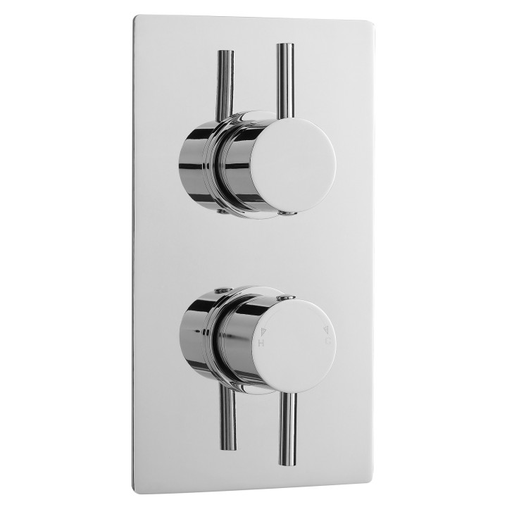 Quest Rectangular Concealed Shower Valve Dual Handle