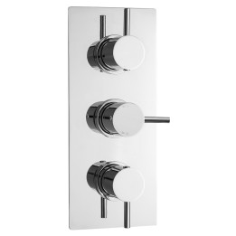 Quest Rectangular Concealed Dual Shower Valve