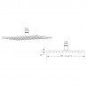 Chrome 300mm LED Square Fixed Shower Head - Technical Drawing
