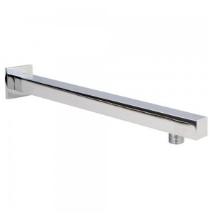 Chrome Square Shower Head Wall-Mounting Arm 350mm