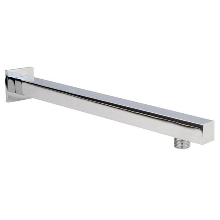 Chrome Square Shower Head Wall-Mounting Arm 350mm
