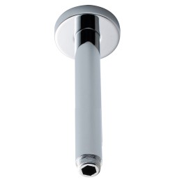 Chrome Round Shower Head Ceiling-Mounting Arm 300mm