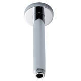 Chrome Round Shower Head Ceiling-Mounting Arm 300mm