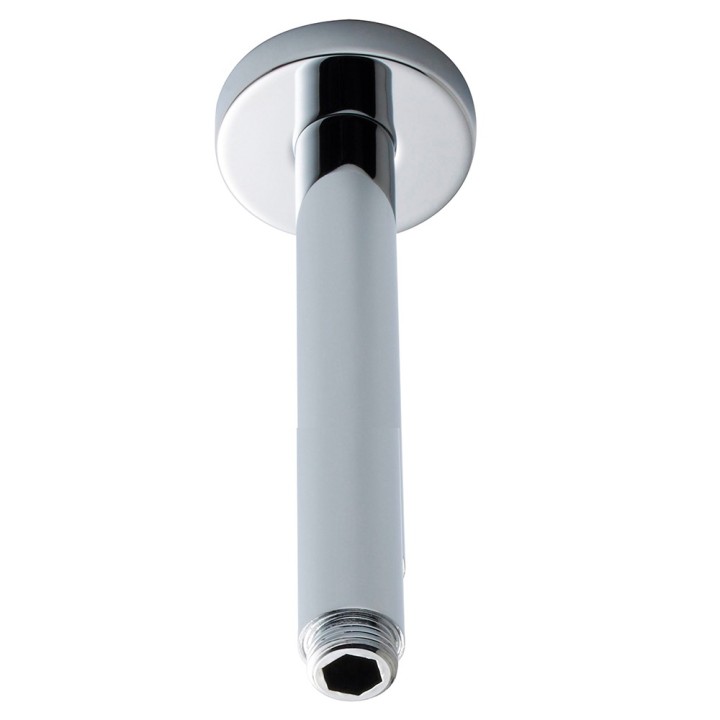 Chrome Round Shower Head Ceiling-Mounting Arm 300mm