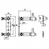 Fast Fit Bracket For Bar Thermostats - Technical Drawing