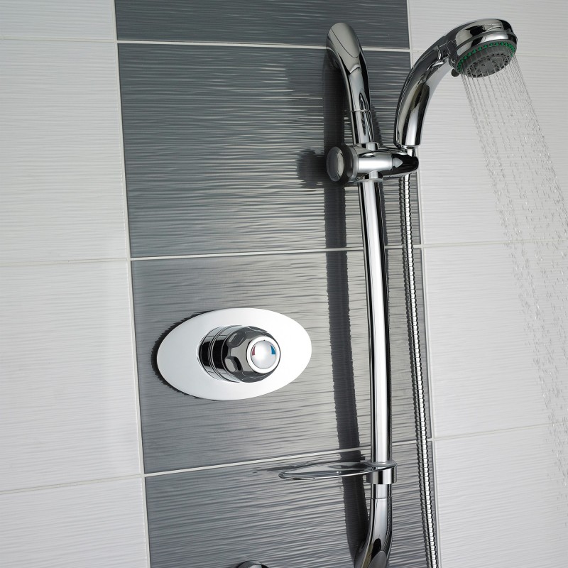 Concealed Dial Sequential Thermostatic Shower Valve - Insitu