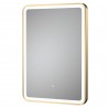 Hydrus 500mm(W) x 700mm(H) Framed LED Touch Sensor Mirror - Brushed Brass
