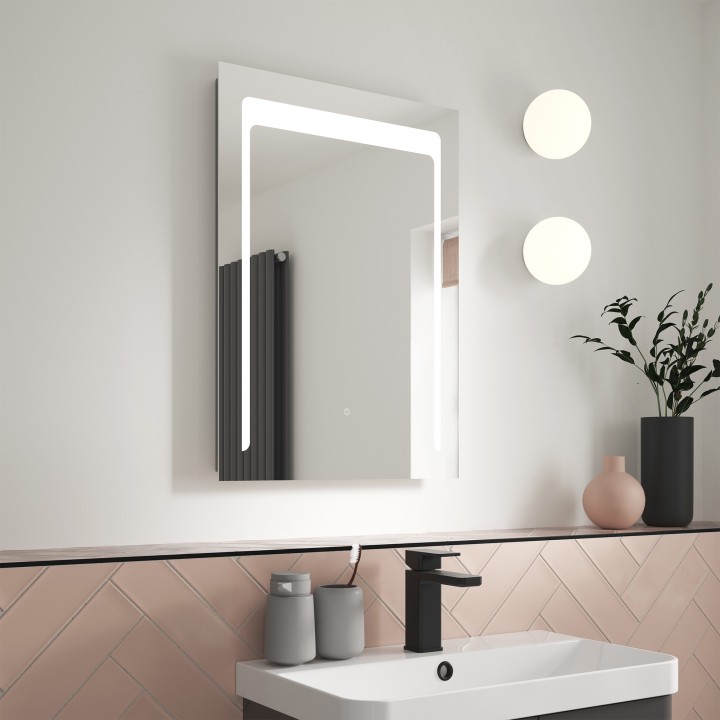 Carina 500mm(W) x 700mm(H) LED Touch Sensor Mirror - Insitu