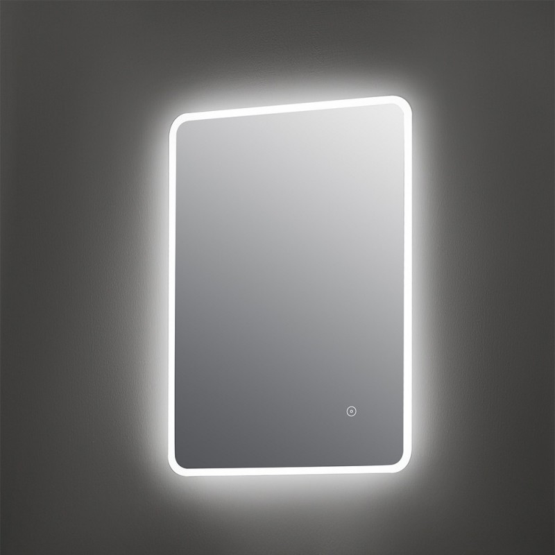 Lynx 500mm(W) x 700mm(H) (Reversible) Ambient Lit LED Touch Sensor Mirror - Insitu