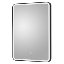 Hydrus 500mm(W) x 700mm(H) Framed LED Touch Sensor Mirror - Black