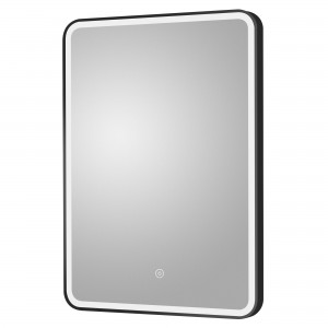 Hydrus 500mm(W) x 700mm(H) Framed LED Touch Sensor Mirror - Black