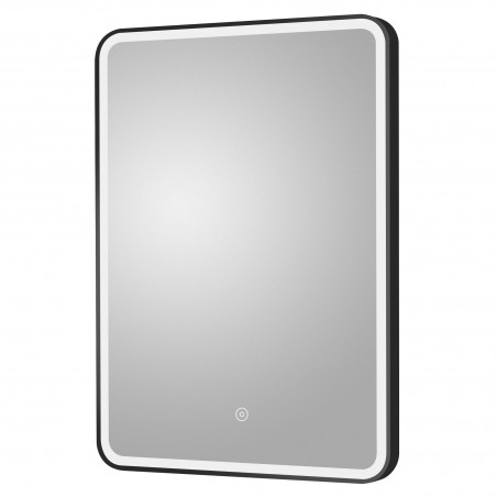 Hydrus 500mm(W) x 700mm(H) Framed LED Touch Sensor Mirror - Black