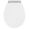 Classique Soft Close Wooden Toilet Seat- Satin White