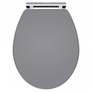 Classique Soft Close Wooden Toilet Seat - Satin Grey