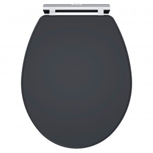 Classique Soft Close Wooden Toilet Seat - Soft Black