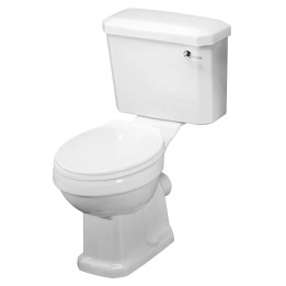 Carlton 470mm(W) x 820mm(H) Close Coupled Toilet Pan (Includes Cistern and Standard Toilet Seat)