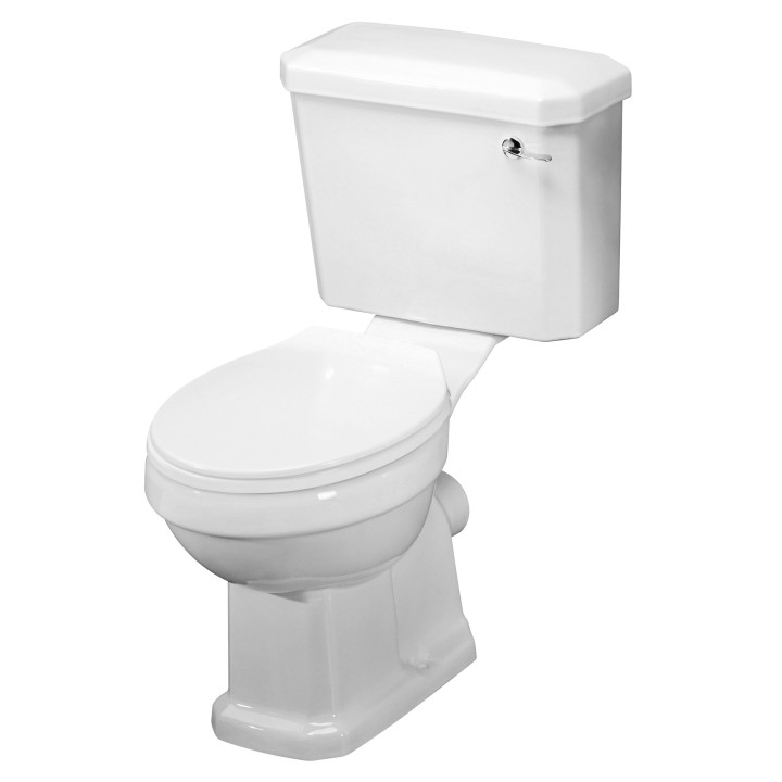 Carlton 470mm(W) x 820mm(H) Close Coupled Toilet Pan (Includes Cistern and Standard Toilet Seat)