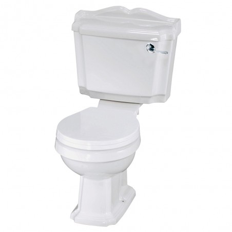 Legend 715mm(W) x 855mm(H) Close Coupled Toilet Pan (Includes Cistern and Toilet Seat)