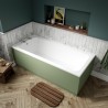 Ascott Art Deco Double Ended Traditional Bath 1800mm(L) x 800mm(W) - Insitu