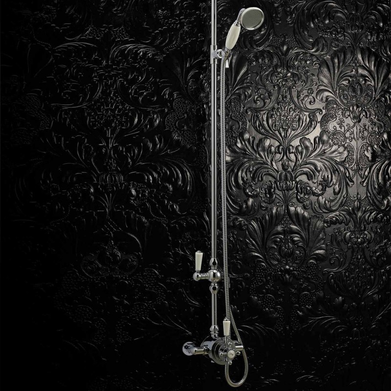 Victorian Dual Thermostatic Shower Valve - Insitu