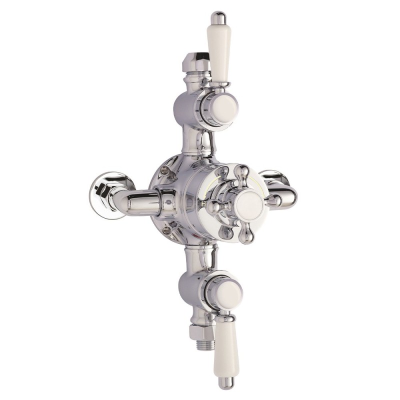 Victorian Triple Thermostatic Shower Valve