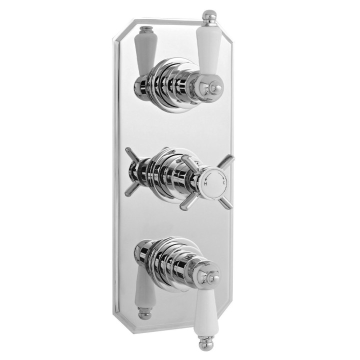Edwardian Triple Thermostatic Shower Valve