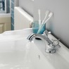 Beaumont Luxury Mono Basin Mixer Tap Dual Handle with Pop-up Waste - Insitu