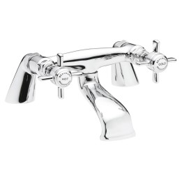 Beaumont Cross Head Bath Filler Tap Pillar Mounted