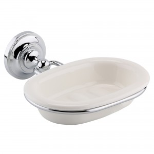 Chrome Traditional Soap Dish 160mm (w) x 56mm (h) x 159mm (d)