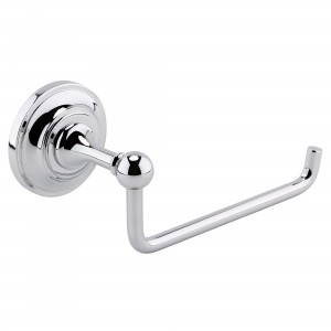 Chrome Traditional Toilet Roll Holder - 170mm (w) x 885mm (h) x 79mm (d)