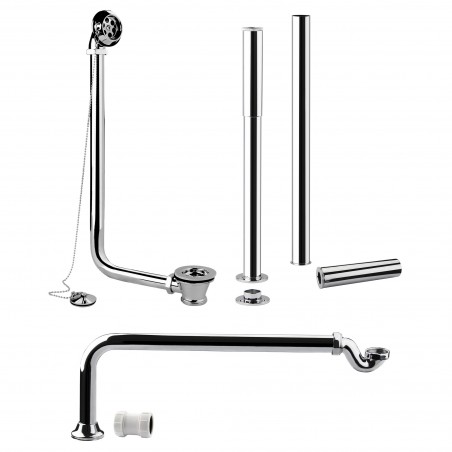 Chrome Traditional Luxury Roll Top Bath Pack