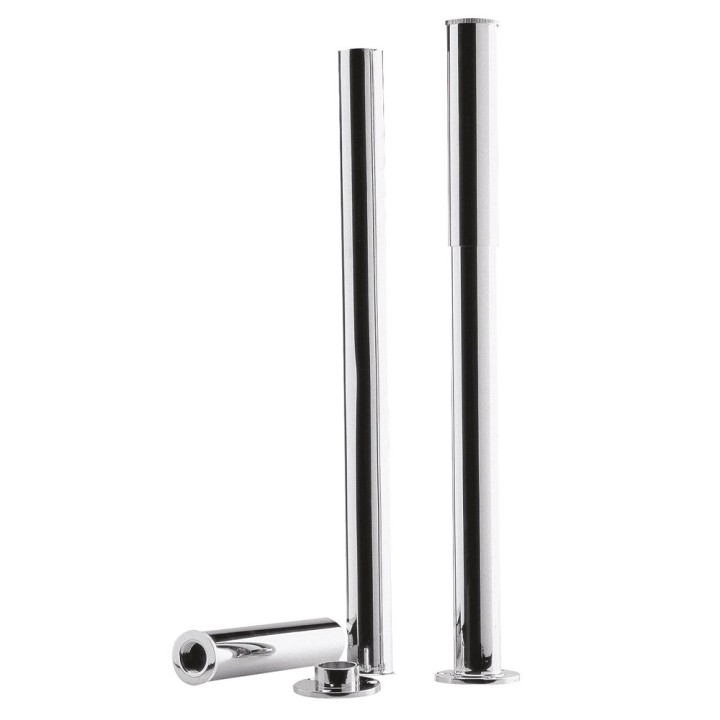 Chrome Bath Legs With Adjustable Shrouds