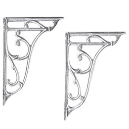 Chrome Ornate Cistern Brackets
