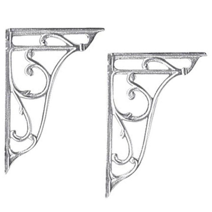 Chrome Ornate Cistern Brackets