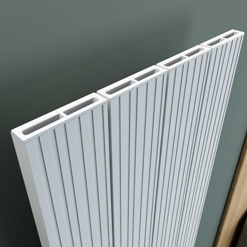 Carisa Boreas M White Electric Radiator - Closeup