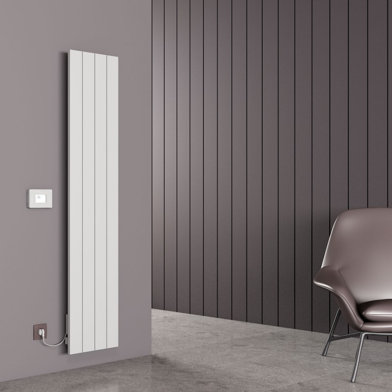 Carisa Boreas N White Electric Radiator - 369mm x 1800mm - 2000W