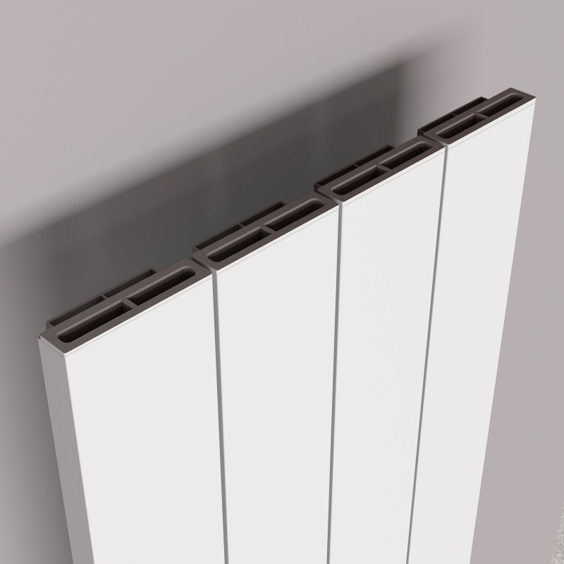 Carisa Boreas N White Electric Radiator - Closeup