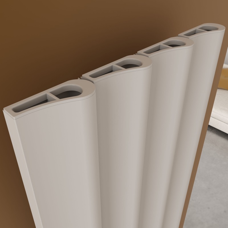 Carisa Boreas S White Electric Radiator - Closeup