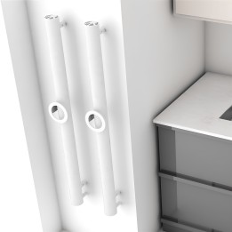 Carisa Otto Single White Aluminium Electric Radiators (2 Sizes)