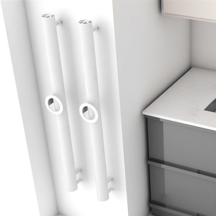 Carisa Otto Single White Aluminium Electric Radiators (2 Sizes)