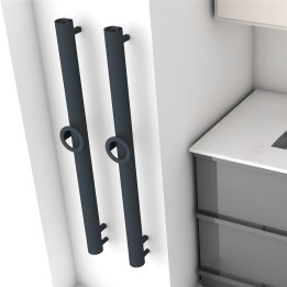 Carisa Otto Single Anthracite Aluminium Electric Radiators (2 Sizes)