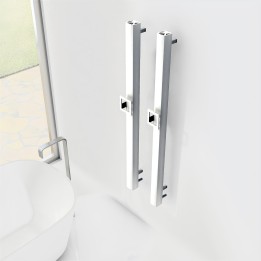 Carisa Vesta S White Aluminium Electric Radiators (2 Sizes)