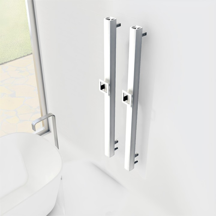 Carisa Vesta S White Aluminium Electric Radiators (2 Sizes)
