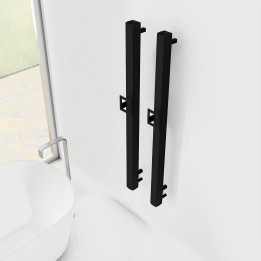 Carisa Vesta S Black Aluminium Electric Radiators (2 Sizes)