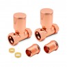 Straight Copper Valves for Radiators & Towel Rails (Pair) Components
