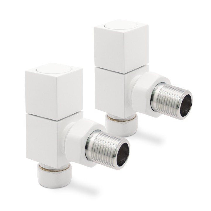 Cubic Square Radiator & Towel Rail Valves (Pair)