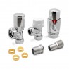 Angled Chrome Thermostatic Valves Components