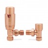 Angled Copper Thermostatic Valves