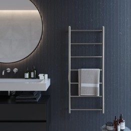 Aeon "Econox" Designer Brushed or Polished Stainless Steel Towel Rail